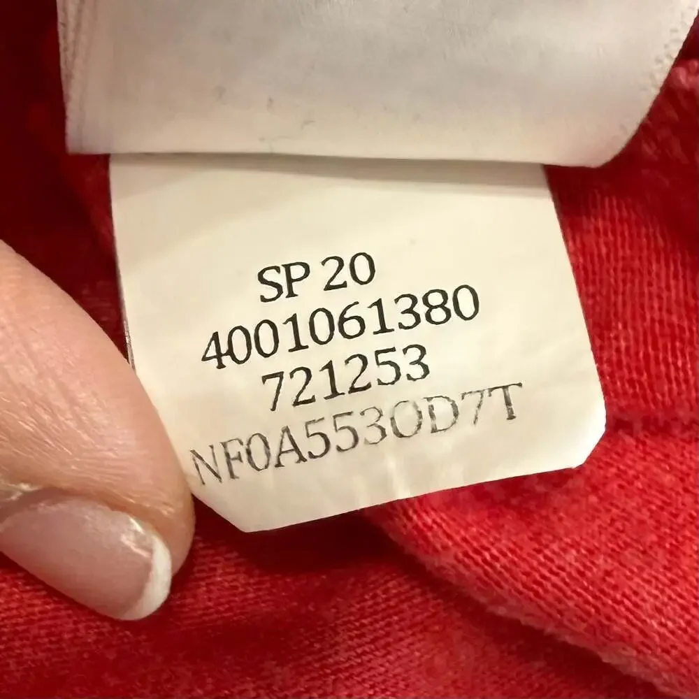 The‎ North Face Men's Red Short Sleeve Graphic Logo T-Shirt